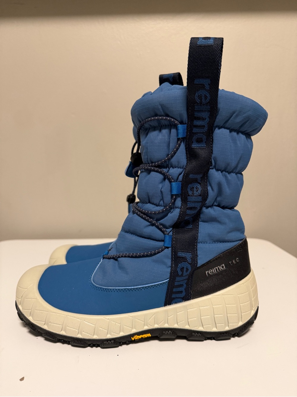 Reima Megapito Waterproof Winter Snow Boots Blue Kids US 3.5  EU 36 Vibram